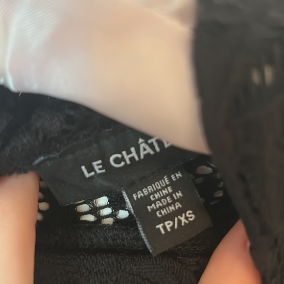 Le Chateau black lace mock neck dress XS - Picture 3 of 3
